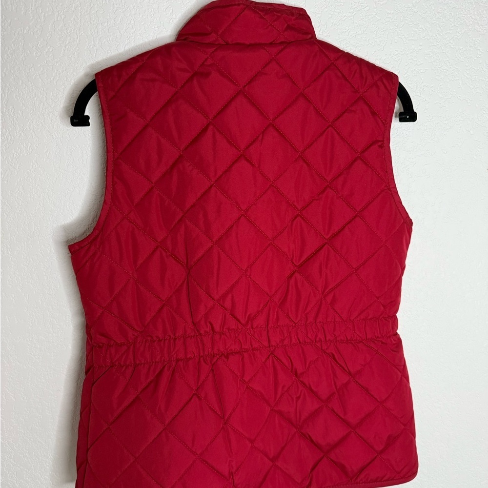 St. John's Bay Red Quilted Vest - Picture 2 of 3